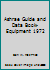 Ashrae Guide and Data Book- Equipment 1972 B000H3OZJW Book Cover