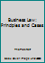 Business Law: Principles and Cases B002AJUXZ6 Book Cover