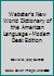 Webster's New World Dictionary of the American Language - Modern Desk Edition B00KY65HIA Book Cover