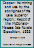 Copper: its mining and use by the aborigines of the Lake Superior region;: Report of the McDonald-Massee Isle Royale Expedition, 1928 0837146348 Book Cover