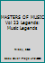 Masters of Music Vol 23 Legends: Music Legends 1502373491 Book Cover