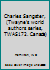 Charles Sangster, (Twayne's world authors series, TWAS172. Canada) B0006DYFRK Book Cover