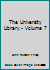 The University Library - Volume 7 B000GULMII Book Cover