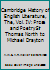 Cambridge History of English Literature, The, Vol. IV: Prose and Poetry Sir Thomas North to Michael Drayton B00YI3E7D6 Book Cover