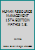 HUMAN RESOURCE MANAGEMENT 15TH.EDITION MATHIS I.E. 1305500717 Book Cover