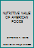 NUTRITIVE VALUE OF AMERICAN FOODS B002QIASUG Book Cover