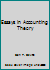 Essays in Accounting Theory 0865390509 Book Cover