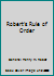 Robert's Rule of Order B001ACLYES Book Cover