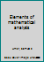Elements of mathematical analysis B0007E5U6I Book Cover