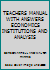 TEACHERS MANUAL WITH ANSWERS ECONOMICS INSTITUTIONS AND ANALYSIS 1567656684 Book Cover