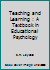 Teaching and Learning : A Textbook in Educational Psychology B00B6K6PZW Book Cover