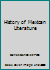 History of Mexican Literature B001YUST1M Book Cover