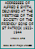 ADDRESSES OF ALFRED E SMITH, DELIVERED AT THE MEETINGS OF THE SOCIETY OF THE FRIENDLY SONS OF ST PATRICK 1922-1944 B000W9MAUC Book Cover