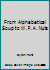 From Alphabetical Soup to W.P.A. Nuts B001IOOLNE Book Cover