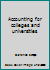 Accounting for colleges and universities 0807104078 Book Cover