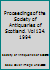 Proceedings of the Society of Antiquaries of Scotland. Vol 124. 1994 B007SW2L32 Book Cover
