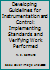 Developing Guidelines for Instrumentation and Control: Implementing Standards and Verifying Work Performed 1556175256 Book Cover