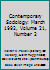 Contemporary Sociology: March 1992, Volume 21, Number 2 B006K4FMFI Book Cover