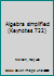 Algebra simplified B0007ET7IK Book Cover
