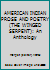 AMERICAN INDIAN PROSE AND POETRY (THE WINGED SERPENT): An Anthology B003N4M2YW Book Cover