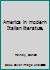 America in modern Italian literature, B0007DL8Y2 Book Cover