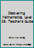 Discovering Mathematics, Level 2B: Teacher's Guide 9814236578 Book Cover