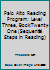 Palo Alto Reading Program: Level Three, Book Twenty-One (Sequential Steps in Reading) 0153360143 Book Cover