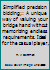 Simplified precision bidding;: A unique way of valuing your bridge hand without memorizing endless requirements. Ideal for the casual player, 0805917314 Book Cover