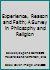 Experience, Reason and Faith; A Survey in Philosophy and Religion B000F5DQTM Book Cover