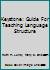 Keystone A Guide for Teaching Language Structure 1416400834 Book Cover