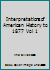 Interpretations of American History to 1877 Vol 1 B00552IIMU Book Cover