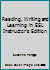 Reading, Writing and Learning in ESL Instructor's Edition 0205611362 Book Cover
