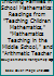 Involving Families in School Mathematics: Readings from "Teaching Children Mathematics," "Mathematics Teaching in the Middle School," and "Arithmetic Teacher 0873534913 Book Cover