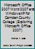 Microscoft Office 2007 Word 2007 and Windows XP for Camden County College (Exploring Microsoft Office 2007) 0558893562 Book Cover