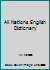 All Nations English Dictionary B000SHSA0M Book Cover