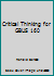 Critical Thinking for GBUS 160 1121504221 Book Cover
