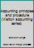 Accounting principles and procedure (Walton accounting series) B00085HTAQ Book Cover