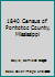 1840 Census Of Pontotoc County, Mississippi 0929111443 Book Cover