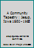 A Community Tapestry : Jesup, Iowa 1860 - 1985 B000FGJKNC Book Cover