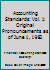 Accounting Standards: Vol. 1: Original Pronouncements as of June 1, 1982 0070208212 Book Cover