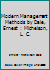 Modern Management Methods by Dale, Ernest : Michelson, L. C. B0037FN73C Book Cover