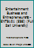 Entertainment Business and Entrepreneurship - ENTB161 (EBE) (Full Sail University) 039090239X Book Cover