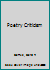 Poetry Criticism, Volume 17 0787609579 Book Cover