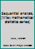 Sequential analysis, B0006AR5RU Book Cover