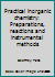 Practical inorganic chemistry: Preparations, reactions and instrumental methods B0000CPOLR Book Cover