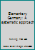 Elementary German;: A systematic approach B0007EIB9Q Book Cover