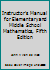 Instructor's Manual for Elementary and Middle School Mathematics, Fifth Edition 0205407277 Book Cover