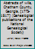 Abstracts of wills, Chatham County, Georgia, [1773-1817] (Genealogical publications of the National Genealogical Society) B0006DZ6E6 Book Cover