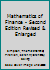 Mathematics of Finance - Second Edition Revised & Enlarged B000GLF6A2 Book Cover