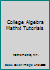 College Algebra Mathxl Tutorials 0131953680 Book Cover